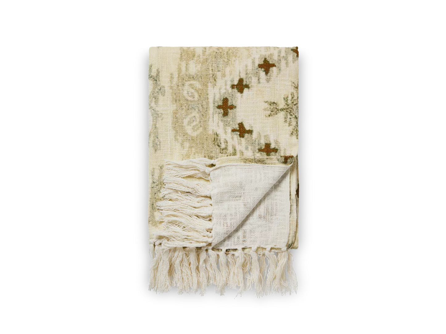 Shiraz Throw Sandy Ikat 130 x 170 cm