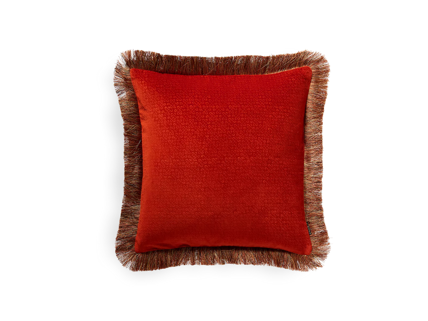 Vellore Cotton Velvet Cushion Cover 50x50cm Warm Orange