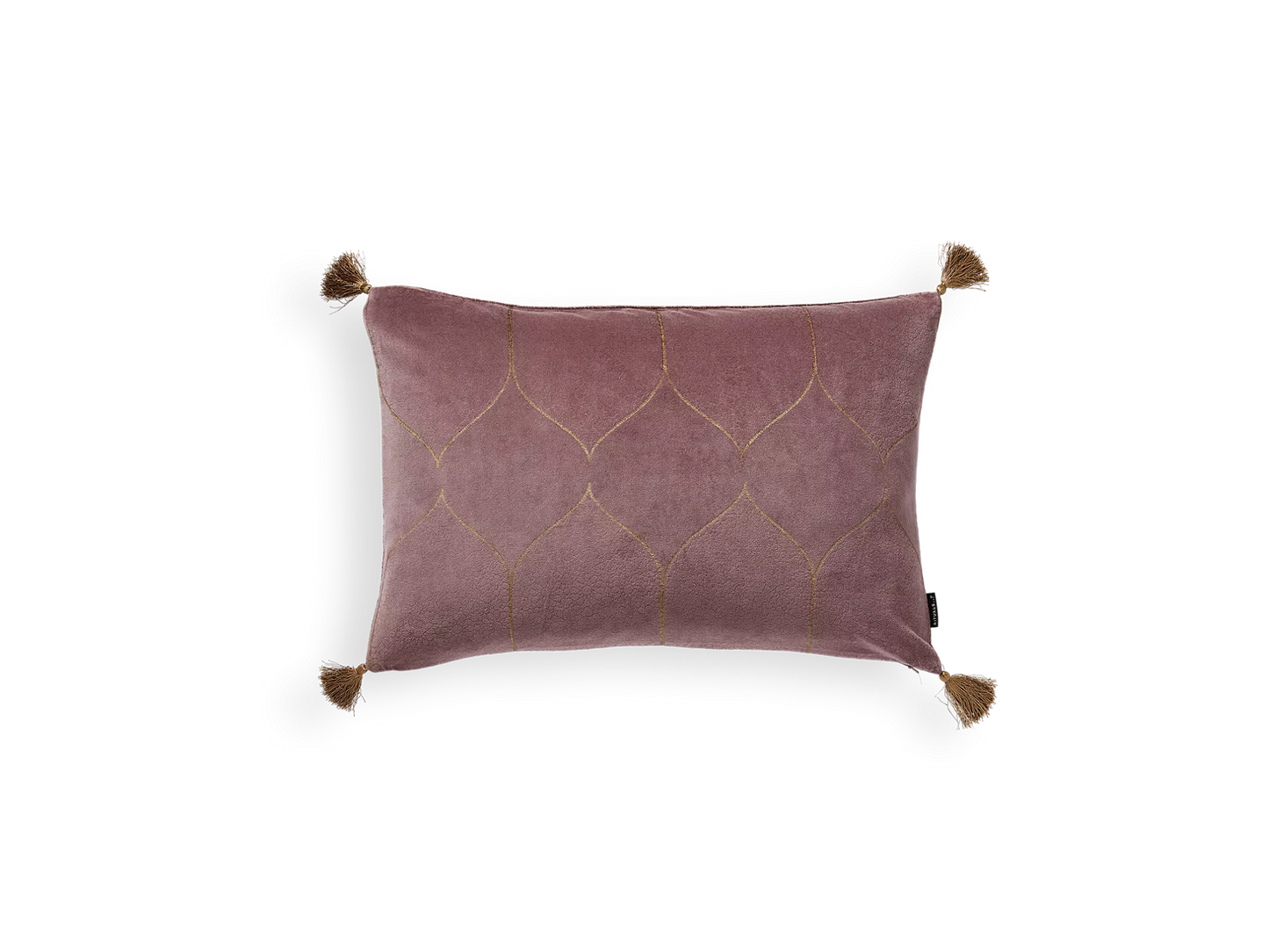 Vellore Cotton Velvet Cushion case 60x40cm Vintage Pink
