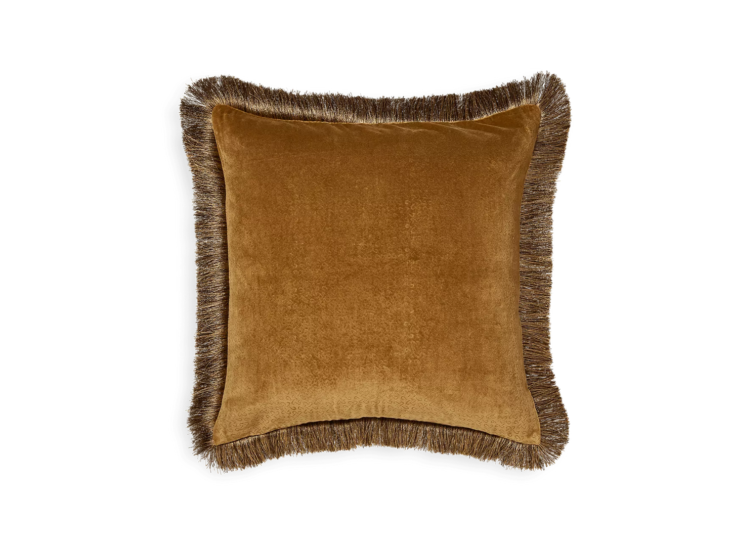 Vellore Cotton Velvet Cushion Cover 50x50cm Golden Mocha