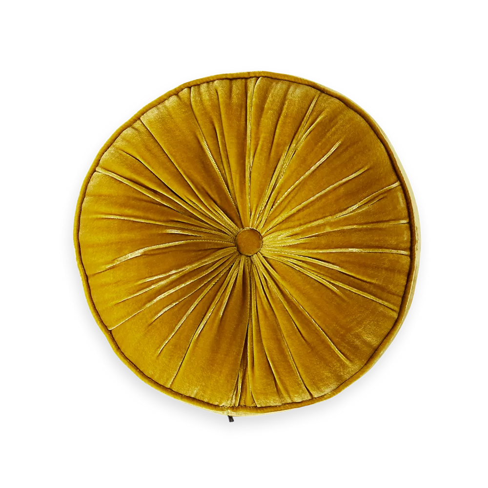 House of Rituals Saigon Collection Round Cushion viscose silk velvet round cushion