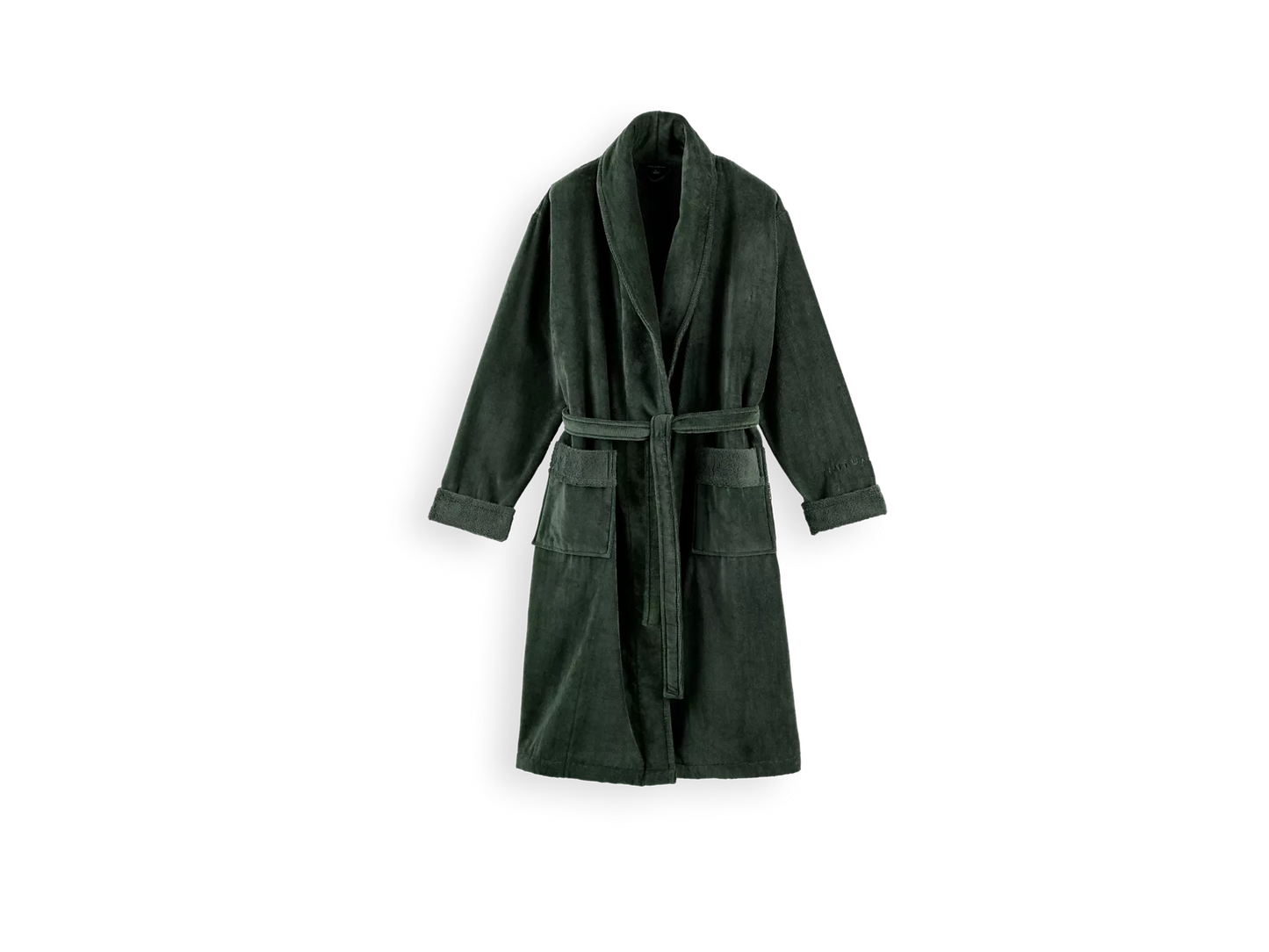 Super Smooth Cotton Bathrobe Men L Moss Green