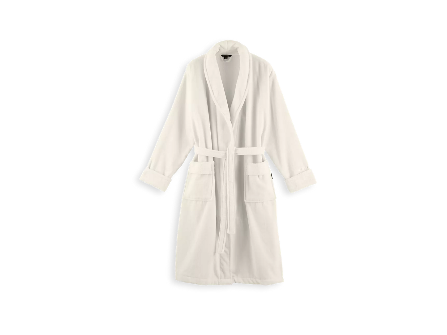 Super Smooth Cotton Bathrobe Men L Off White