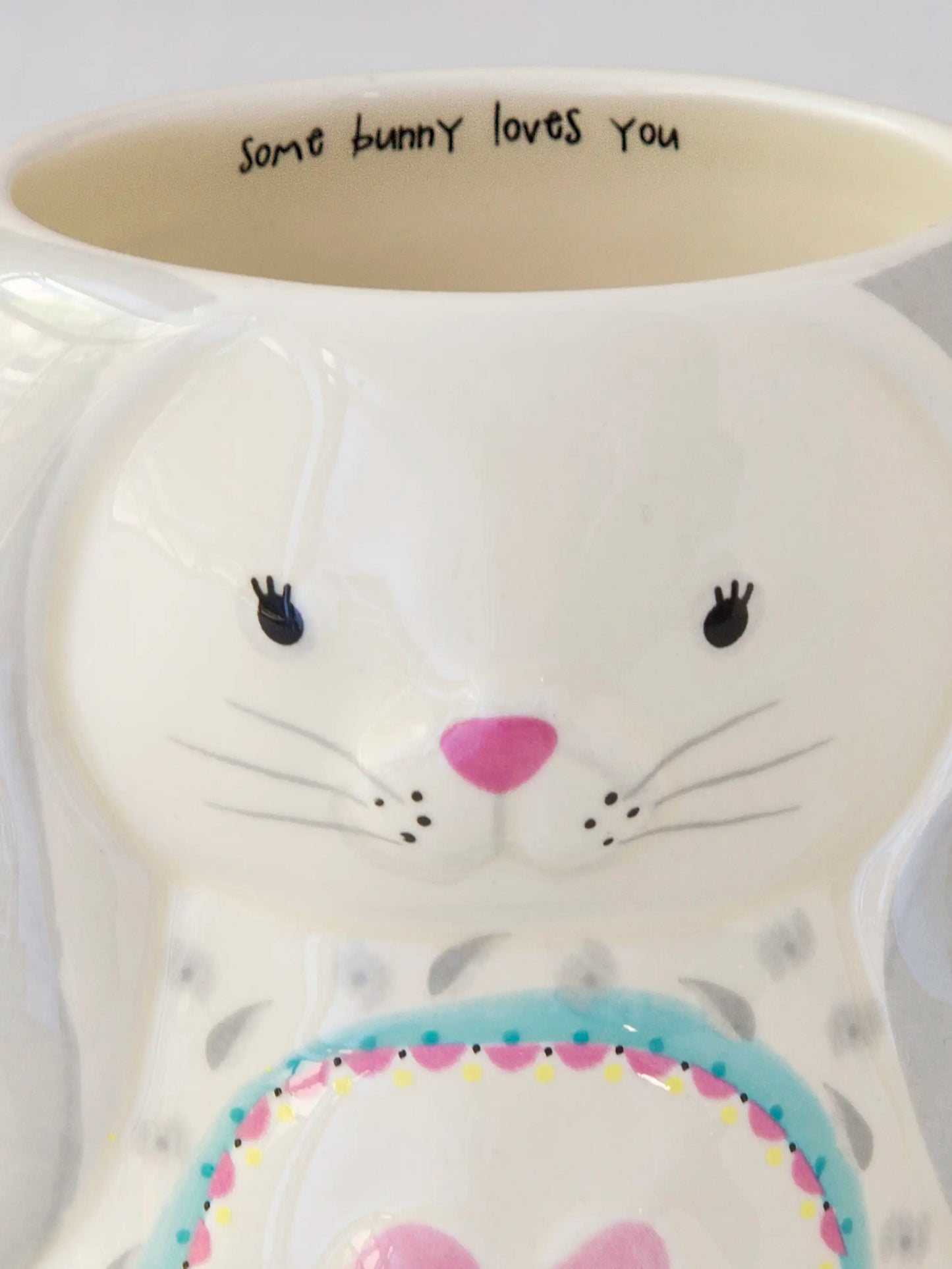 Folk Art Coffee Mug - Bonnie The Bunny