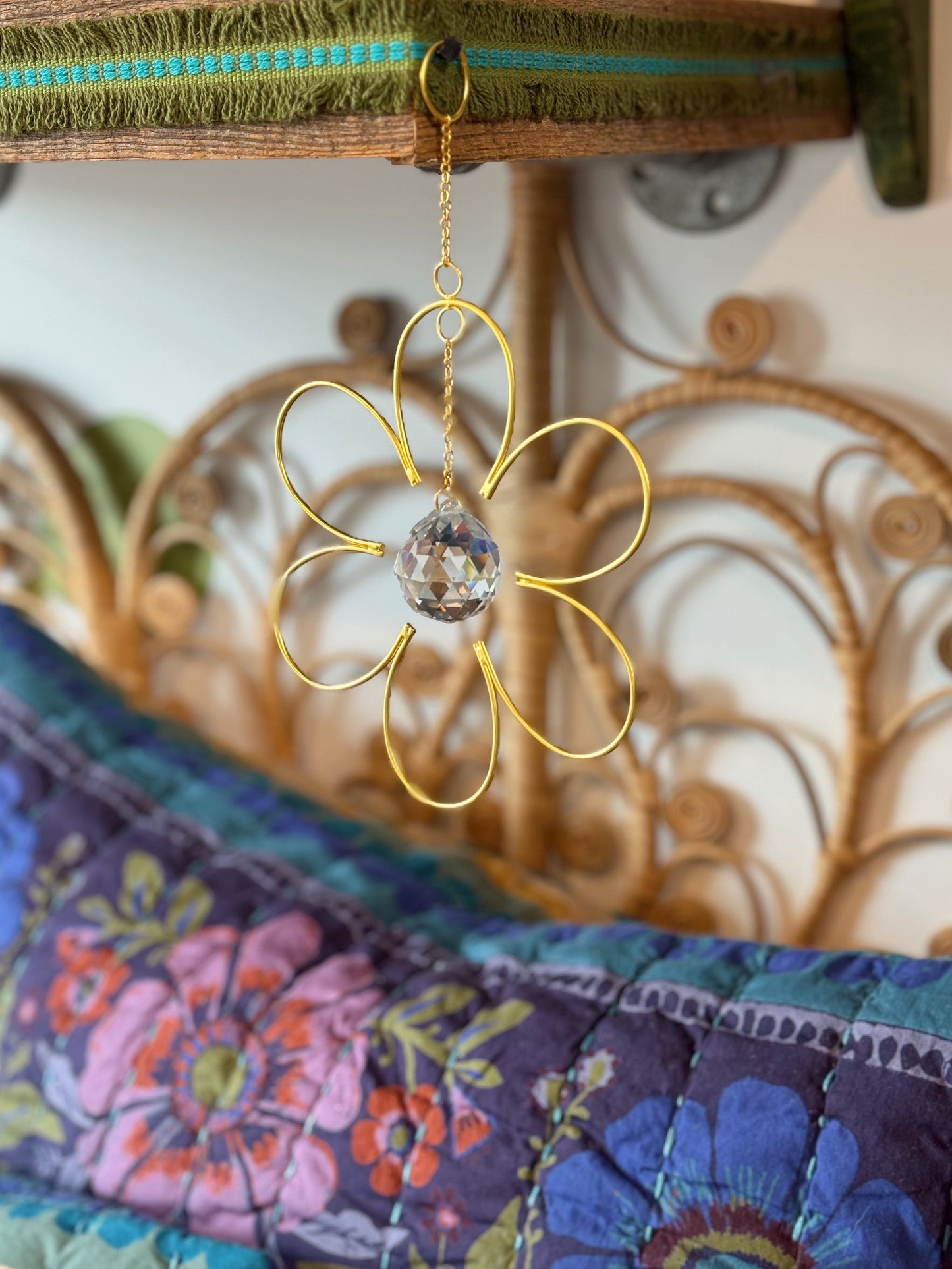 Whimsy Glass Sun Catcher - Flower