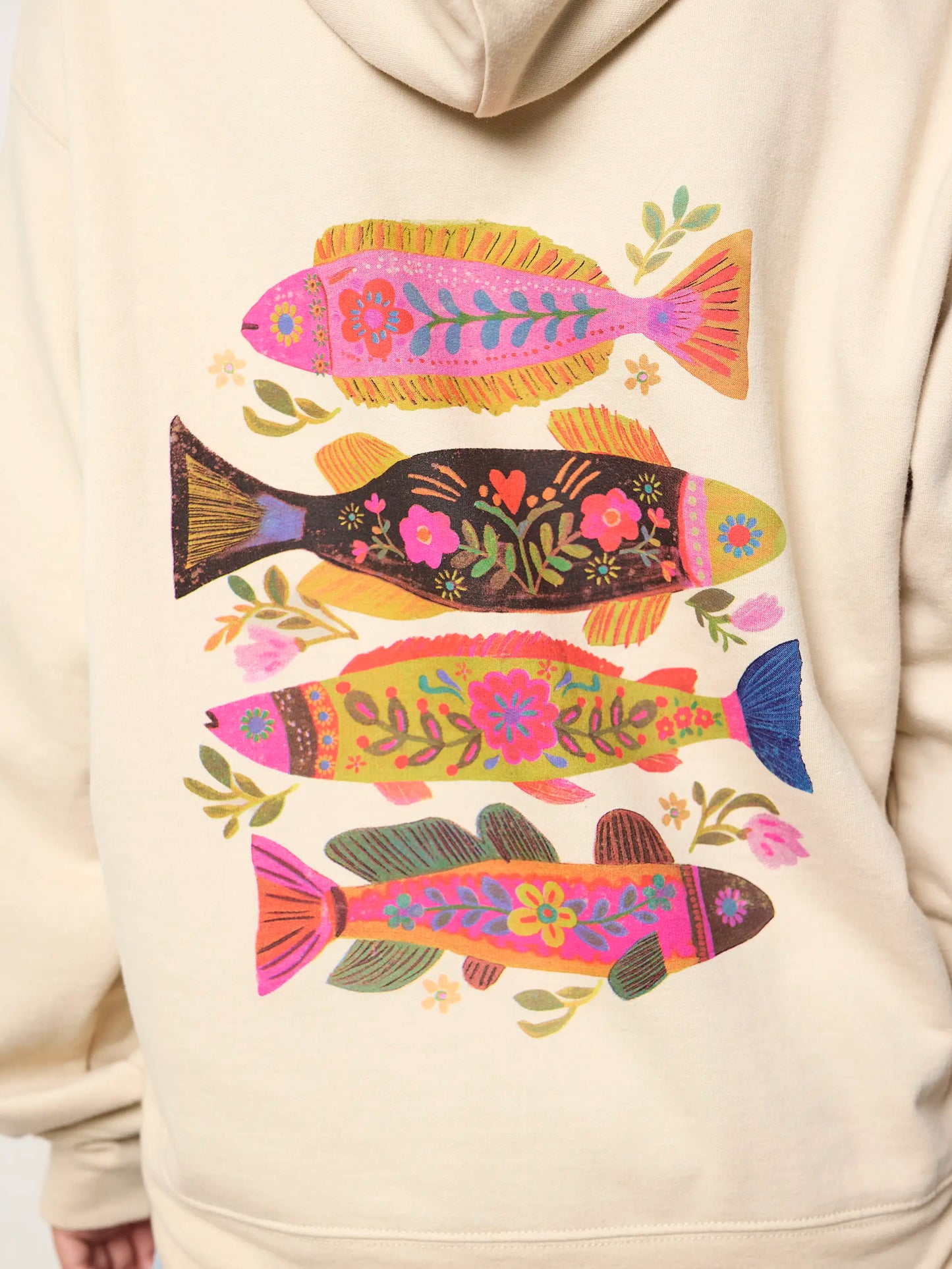 Natural Life Hoodie Sweatshirt - Fish
