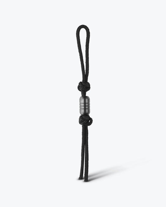 Lanyard, SS Bead | Black PVD