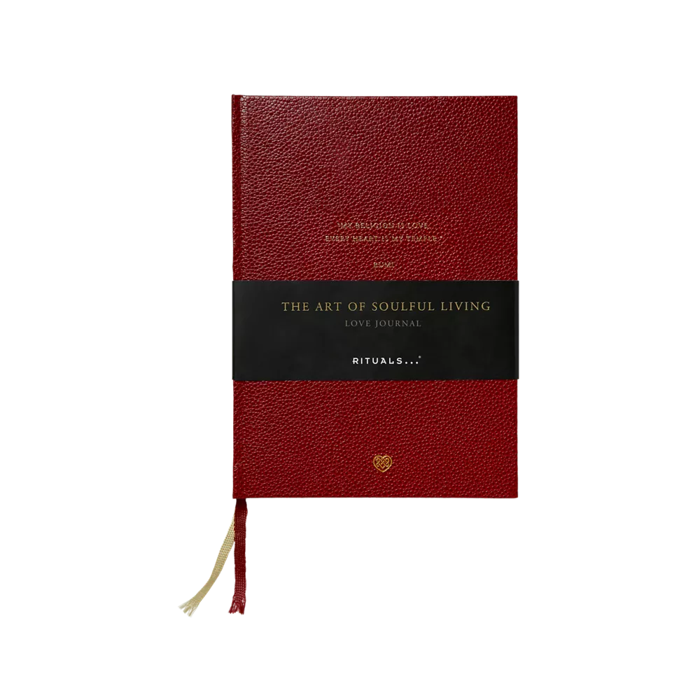 House of Rituals Love Journal handmade notebook with gilded edges
