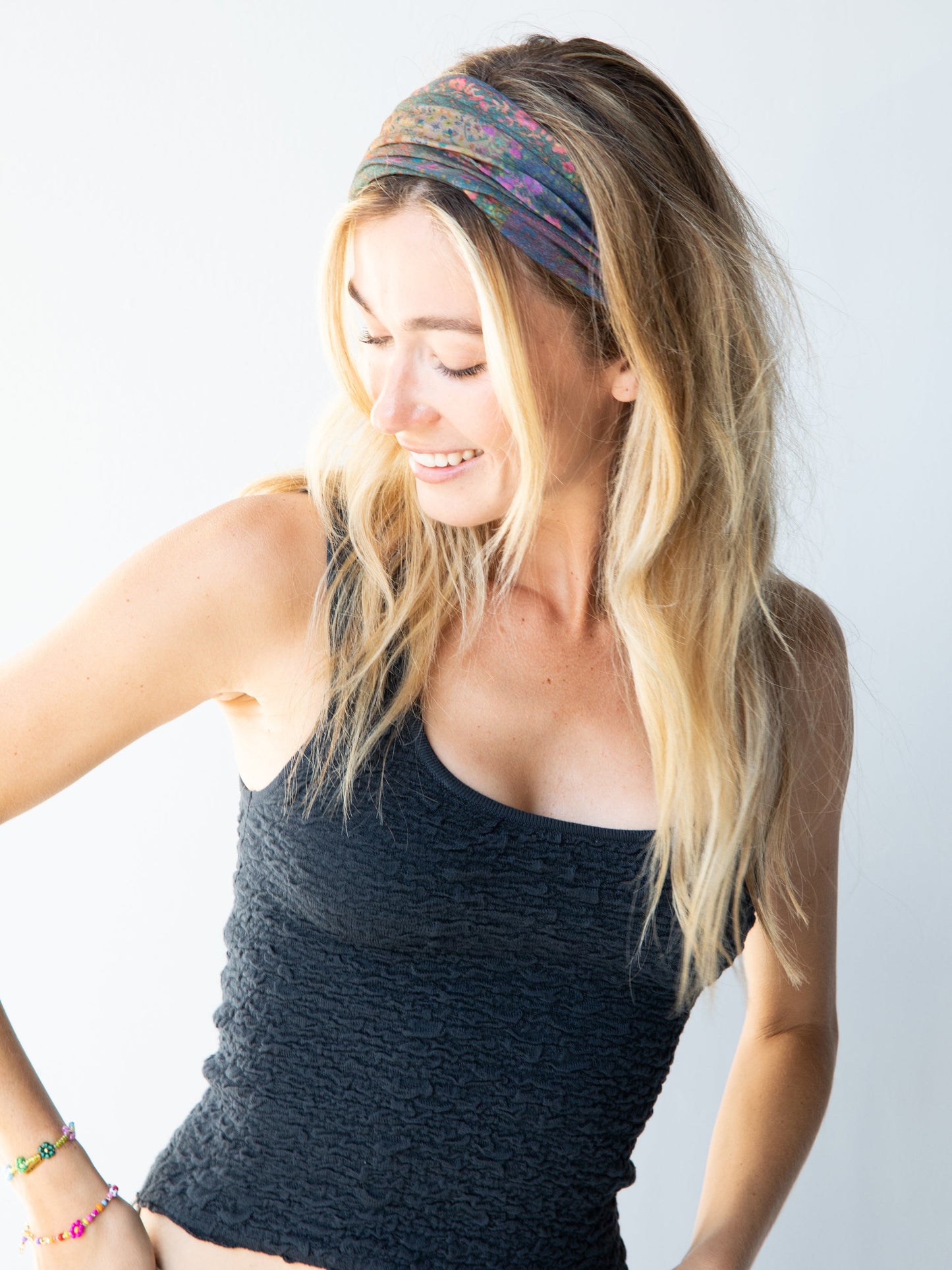 Full Boho BandeauÂ® Headband - Vintage Patchwork
