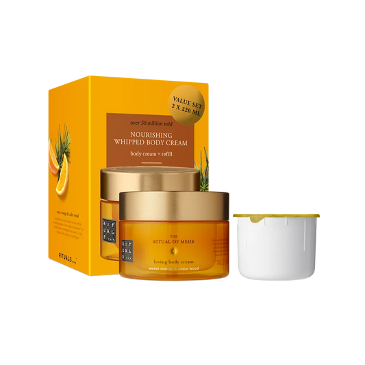 The Ritual of Mehr Body Cream and Refill Pack body cream 220ml, body cream refill 220ml