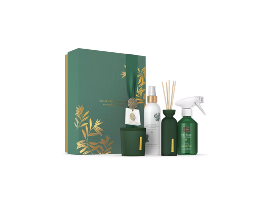 The Ritual of Jing Gift Set L interieurparfum spray 250 ml, verfrissende spray 250 ml, geurkaars 140 g, mini geurstokjes 70 ml