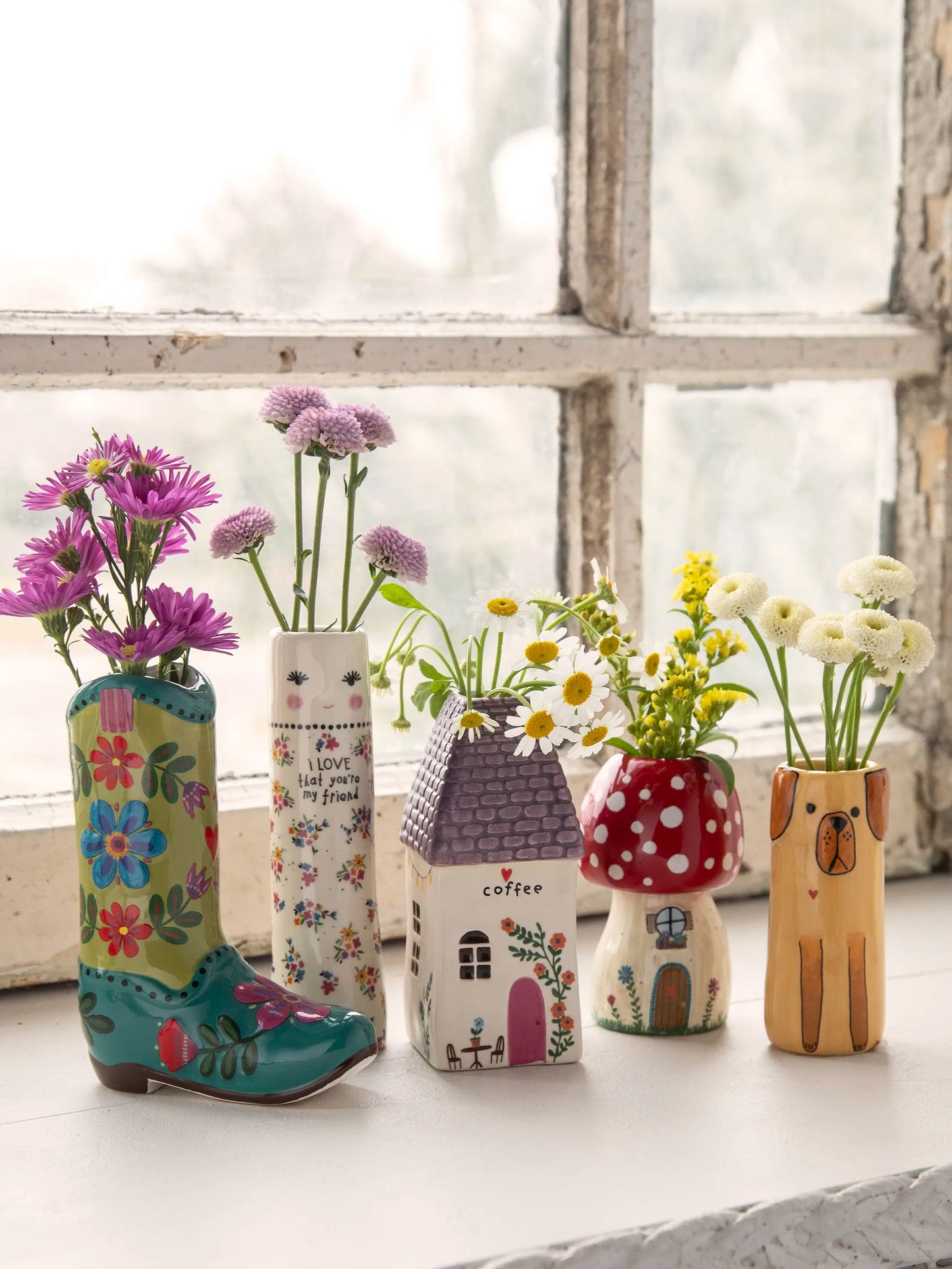 Folk Friend Bud Vase - Love That You're My Friend