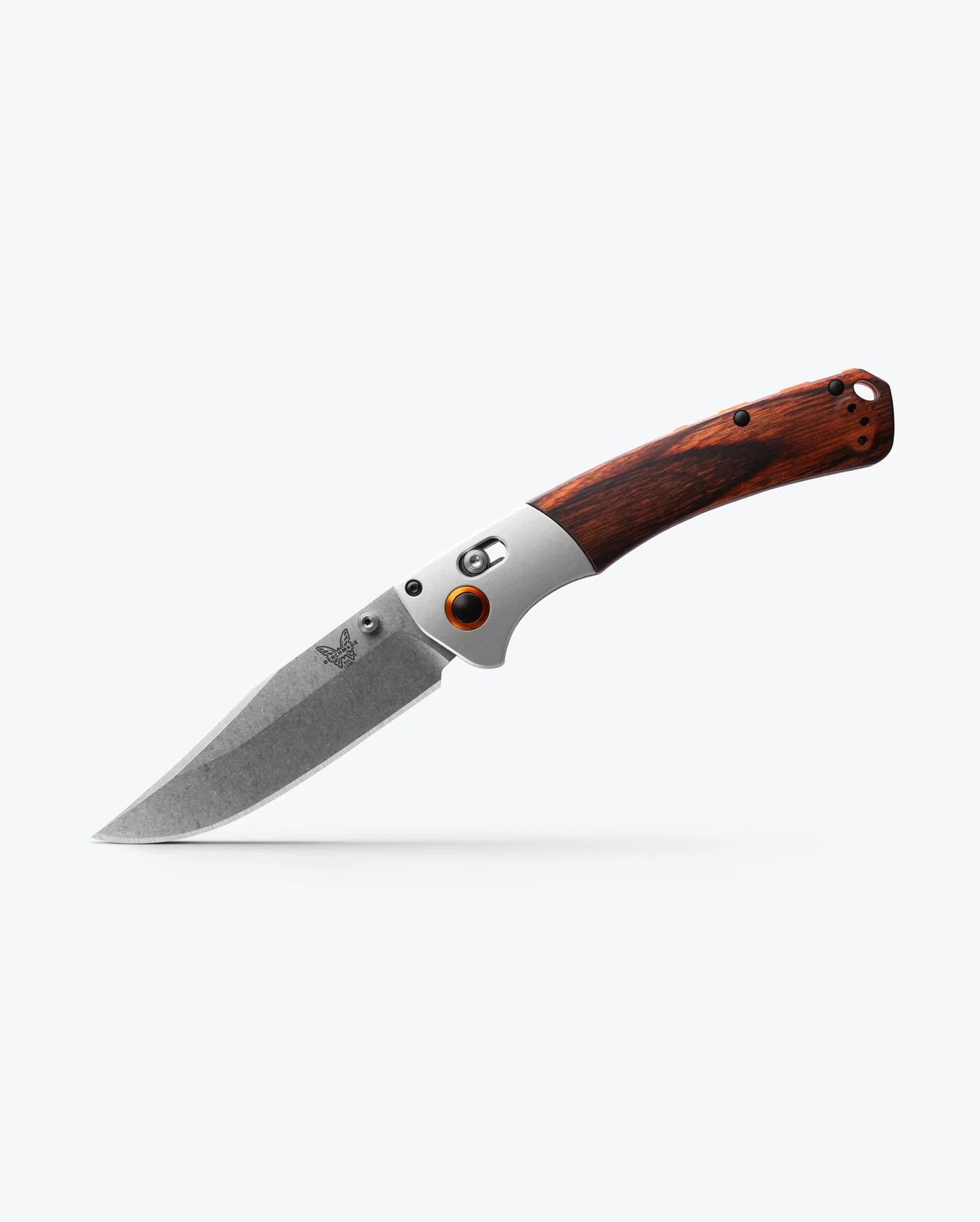 Crooked River | Grey Aluminum & Wood | Clip-point