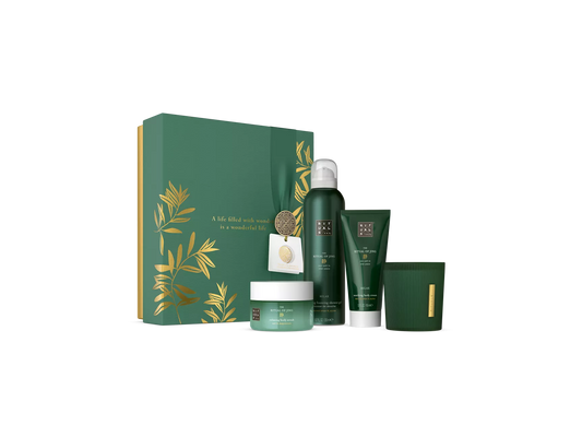 The Ritual of Jing Gift Set M schuimende douchegel 200 ml, bodycrème 100 ml, bodyscrub 125 g, kaars 140 gr