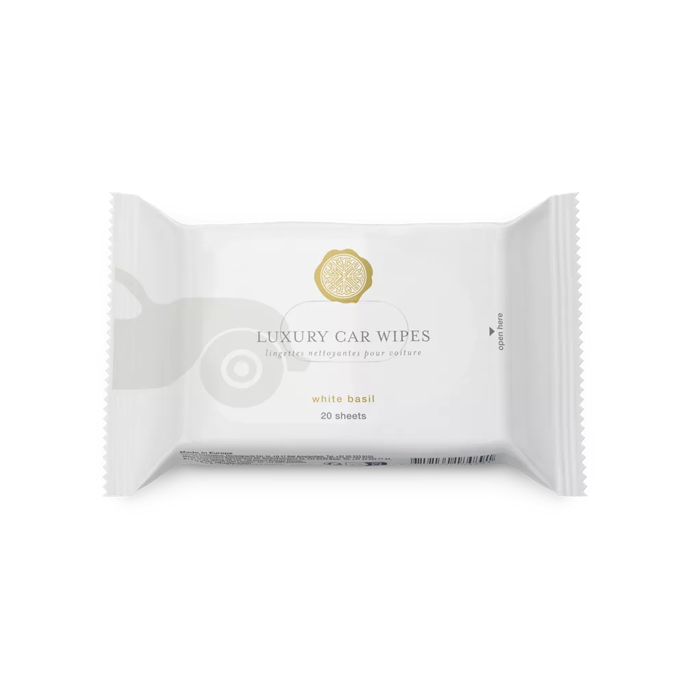 Private Collection White Basil Car Wipes car interior cleaning wipes, 20 x 1 g