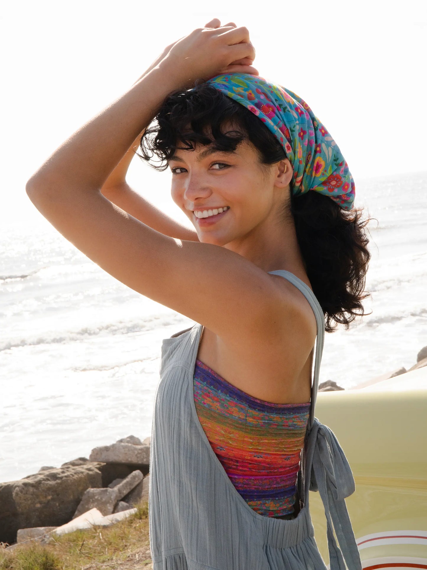 Full Boho BandeauÂ® Headband - Rainbow Borders