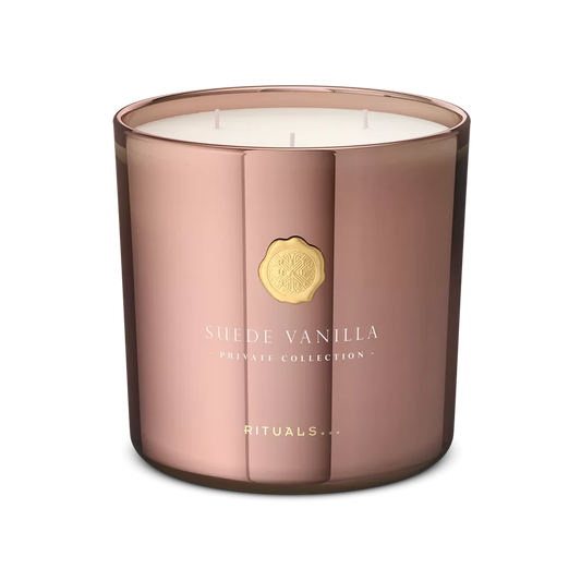 Private Collection Medium Suede Vanilla Scented Candle luxury scented candle, 1000 g
