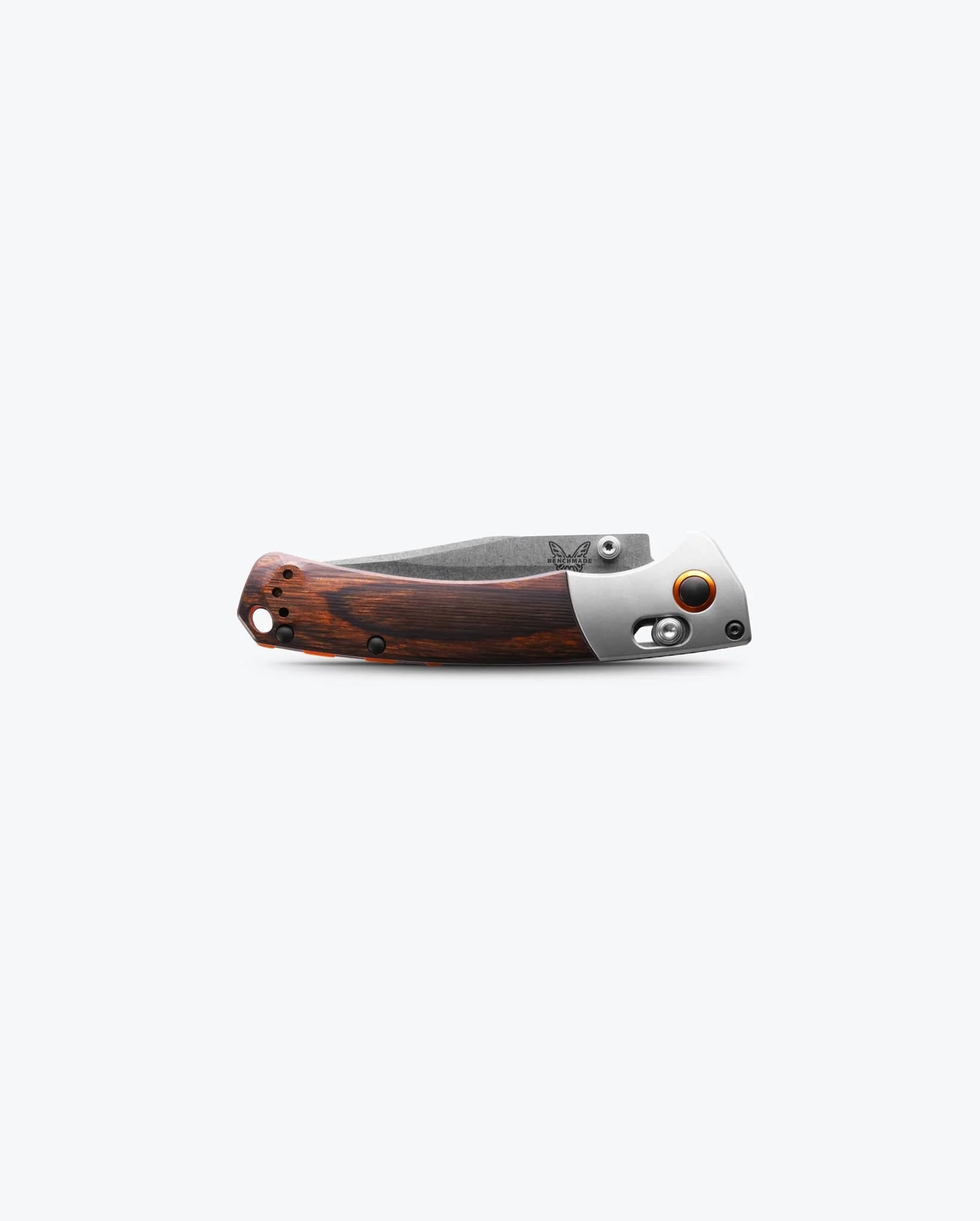 Mini Crooked River | Grey Aluminium & Wood | Clip-point