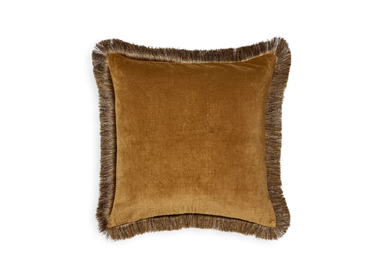 Vellore Cotton Velvet Cushion Cover 50x50cm Golden Mocha