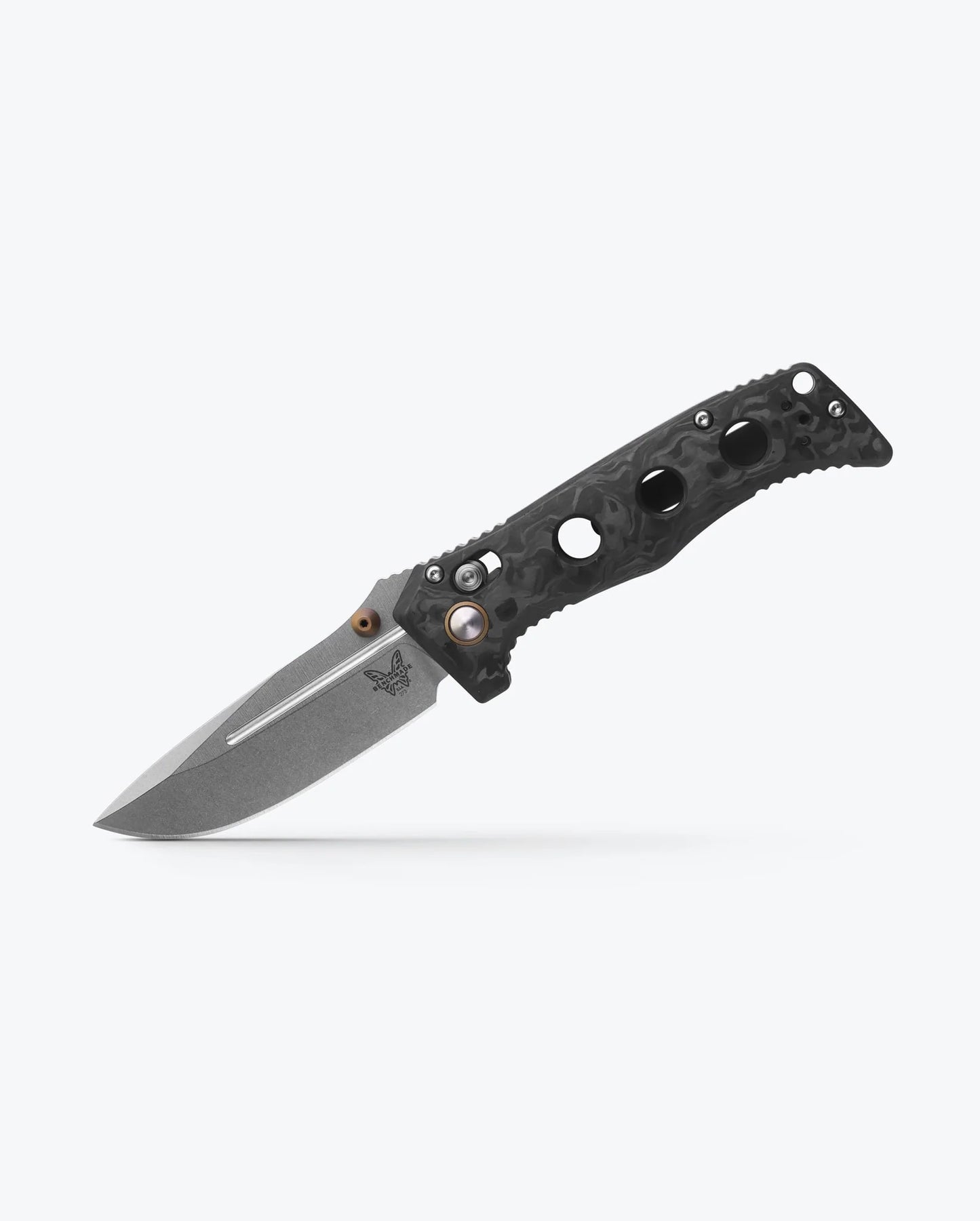 Mini Adamas® | Marbled Carbon Fiber | Drop-point