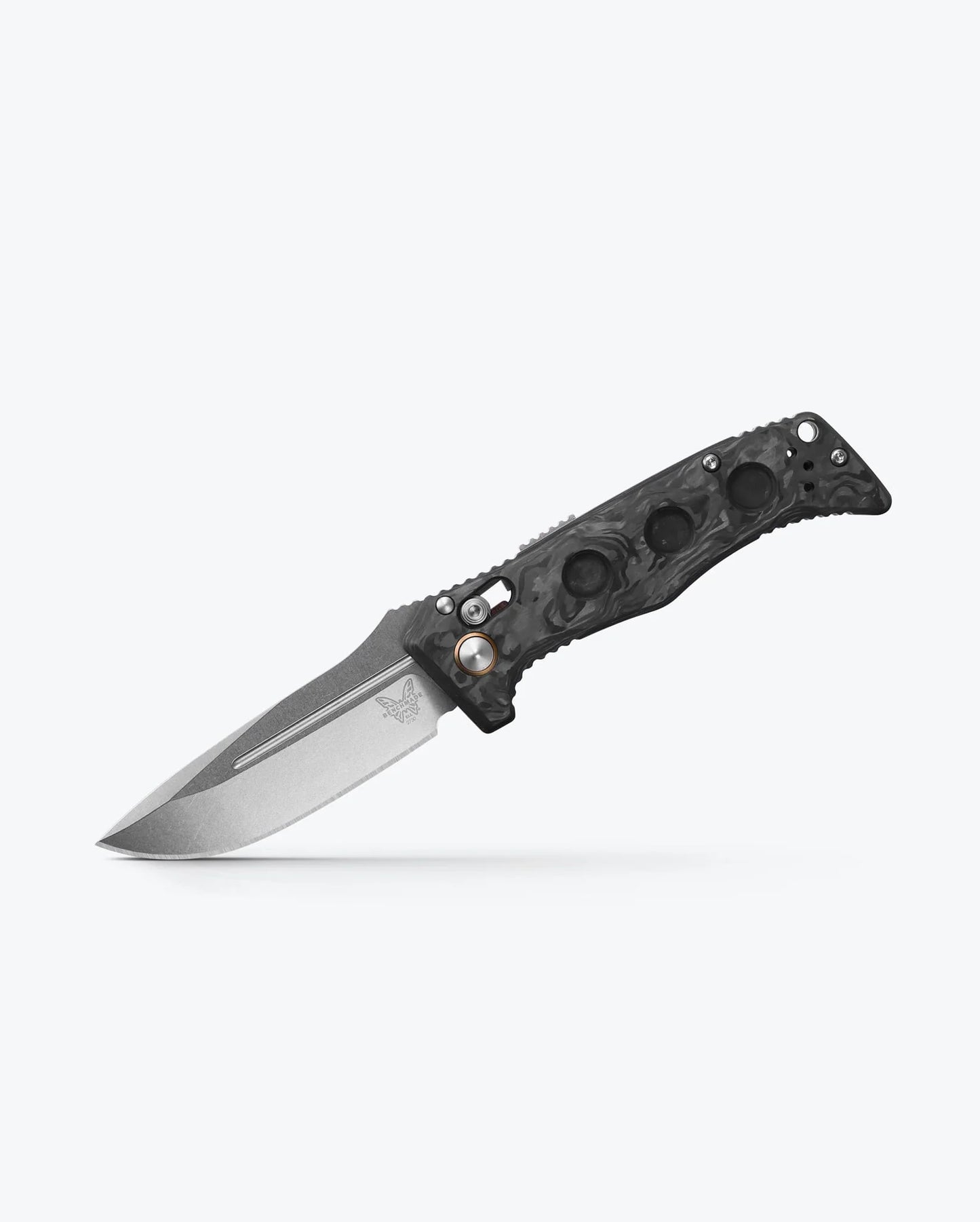 Mini Auto Adamas® | Marbled Carbon Fiber | Drop-point
