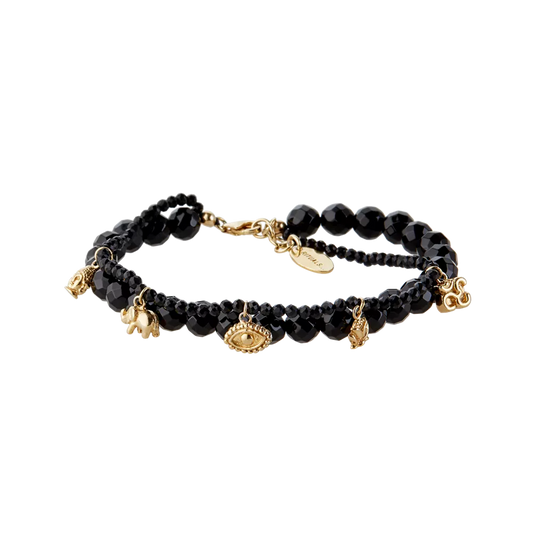 House of Rituals Pendant Bead Bracelet gold plated bracelet with gemstone