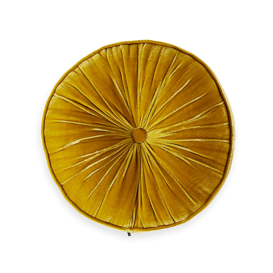 House of Rituals Saigon Collection Round Cushion viscose silk velvet round cushion