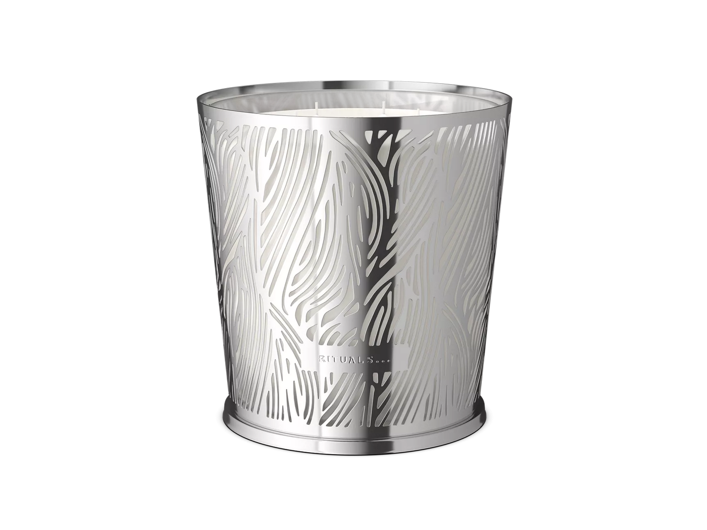 Savage Garden Candle & Metal Leaves Silver Sleeve 2500g