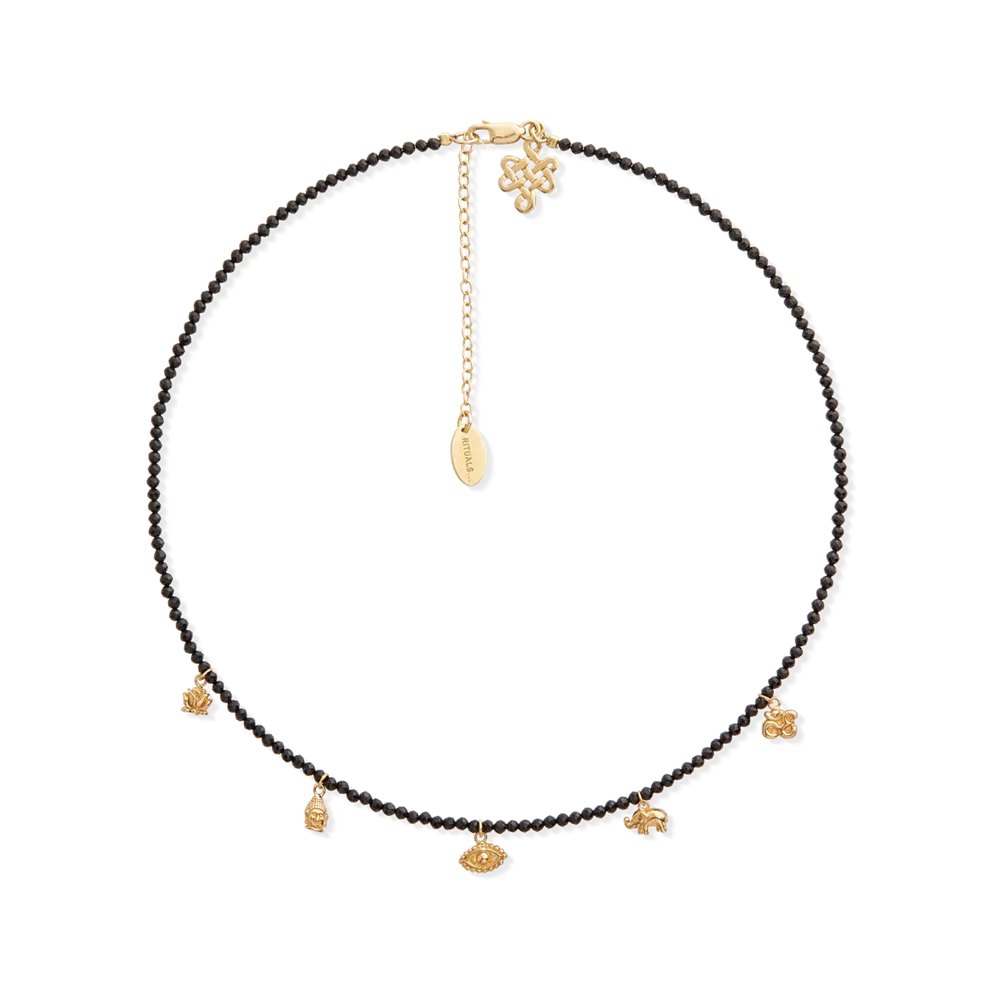 House of Rituals Pendant Bead Necklace gold-plated necklace with gemstone