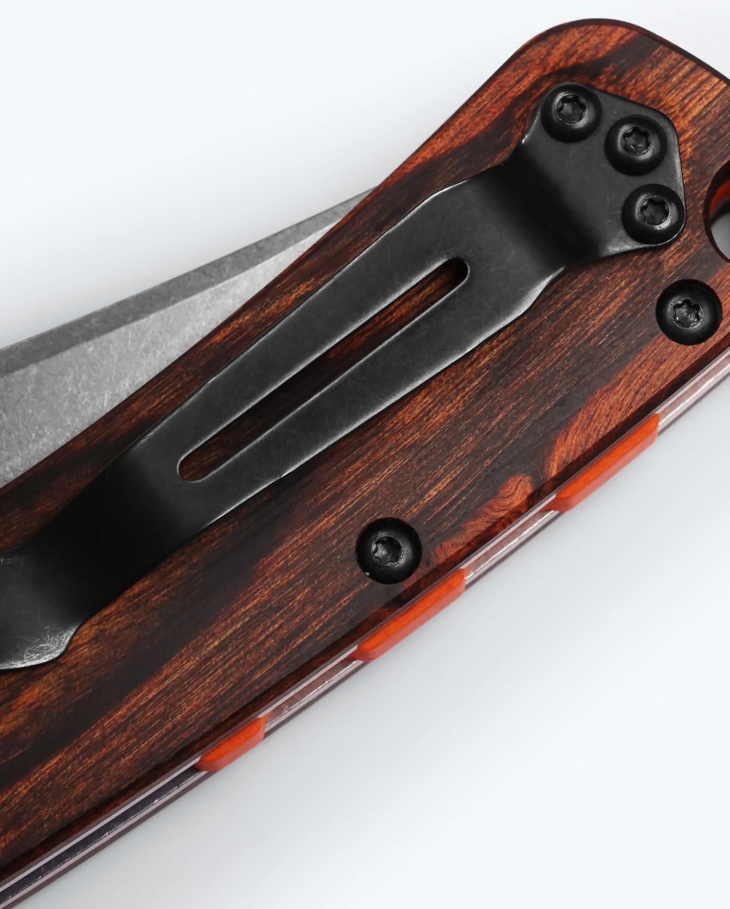 Crooked River | Grey Aluminum & Wood | Clip-point