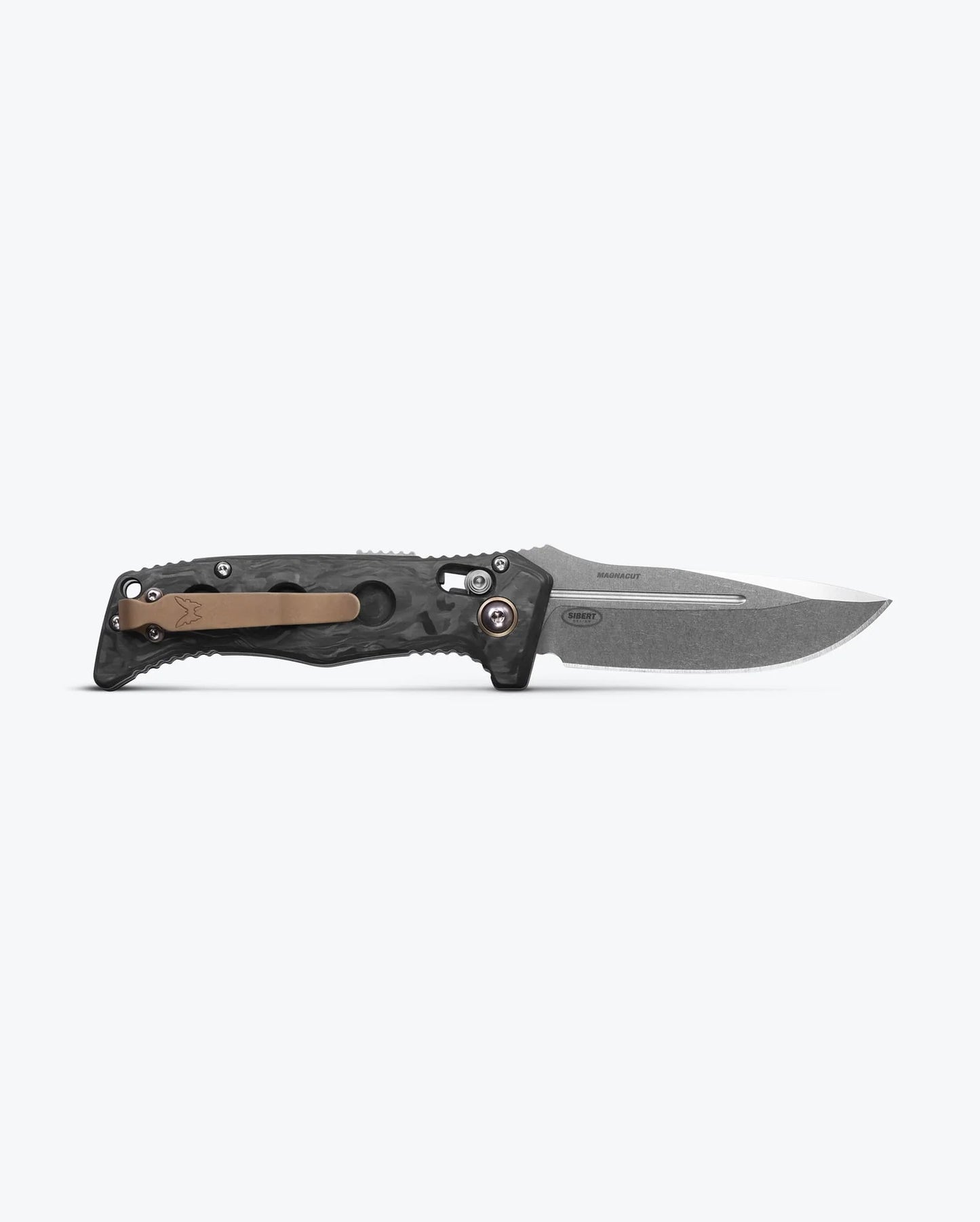 Mini Auto Adamas® | Marbled Carbon Fiber | Drop-point