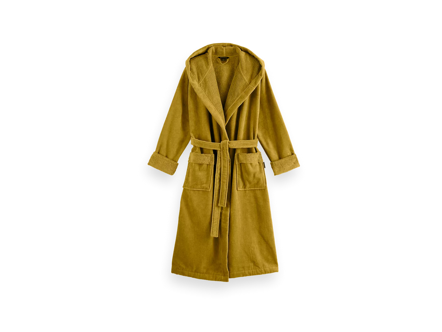 Super Smooth Cotton Bathrobe Women Mustard L
