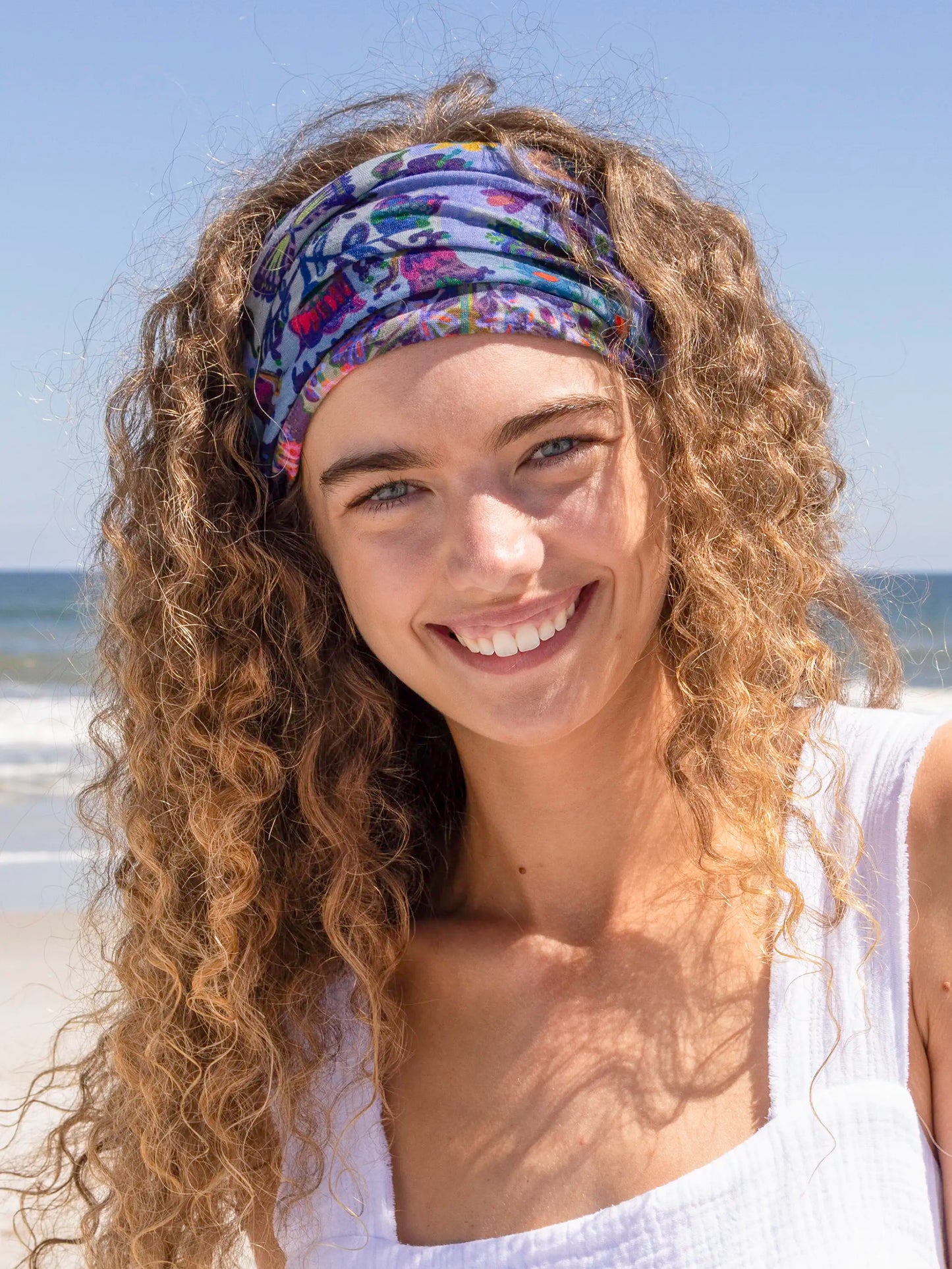 Full Boho BandeauÂ® Headband - Border Folk Garden