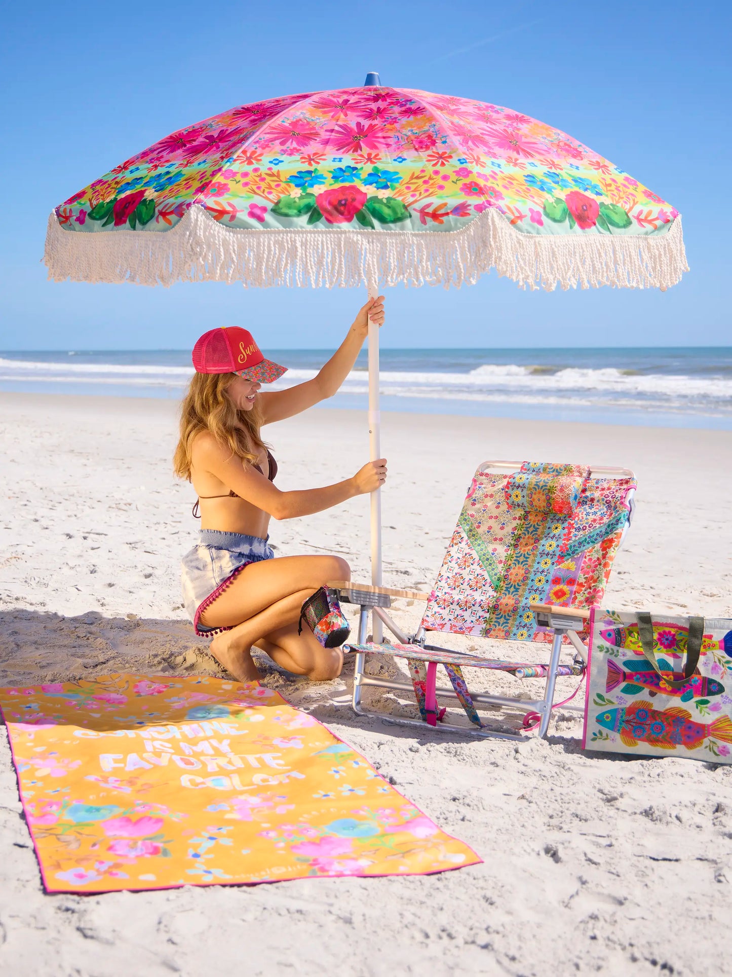 Double-Sided Microfiber Beach Towel - Sunshine Is My Favorite Color