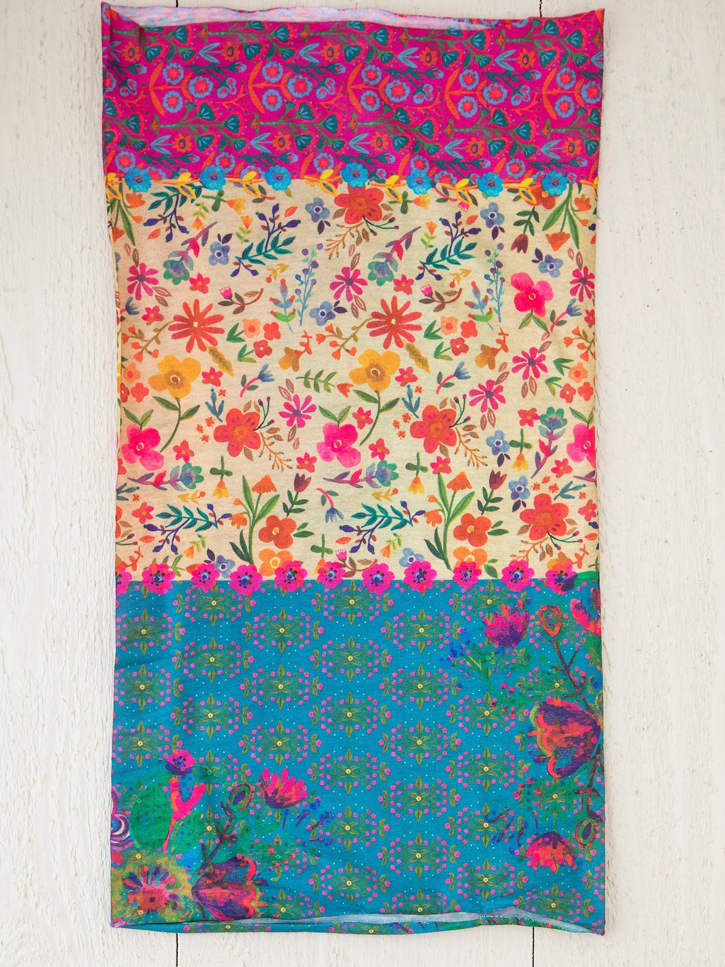 Full Boho BandeauÂ® Headband - Floral Border