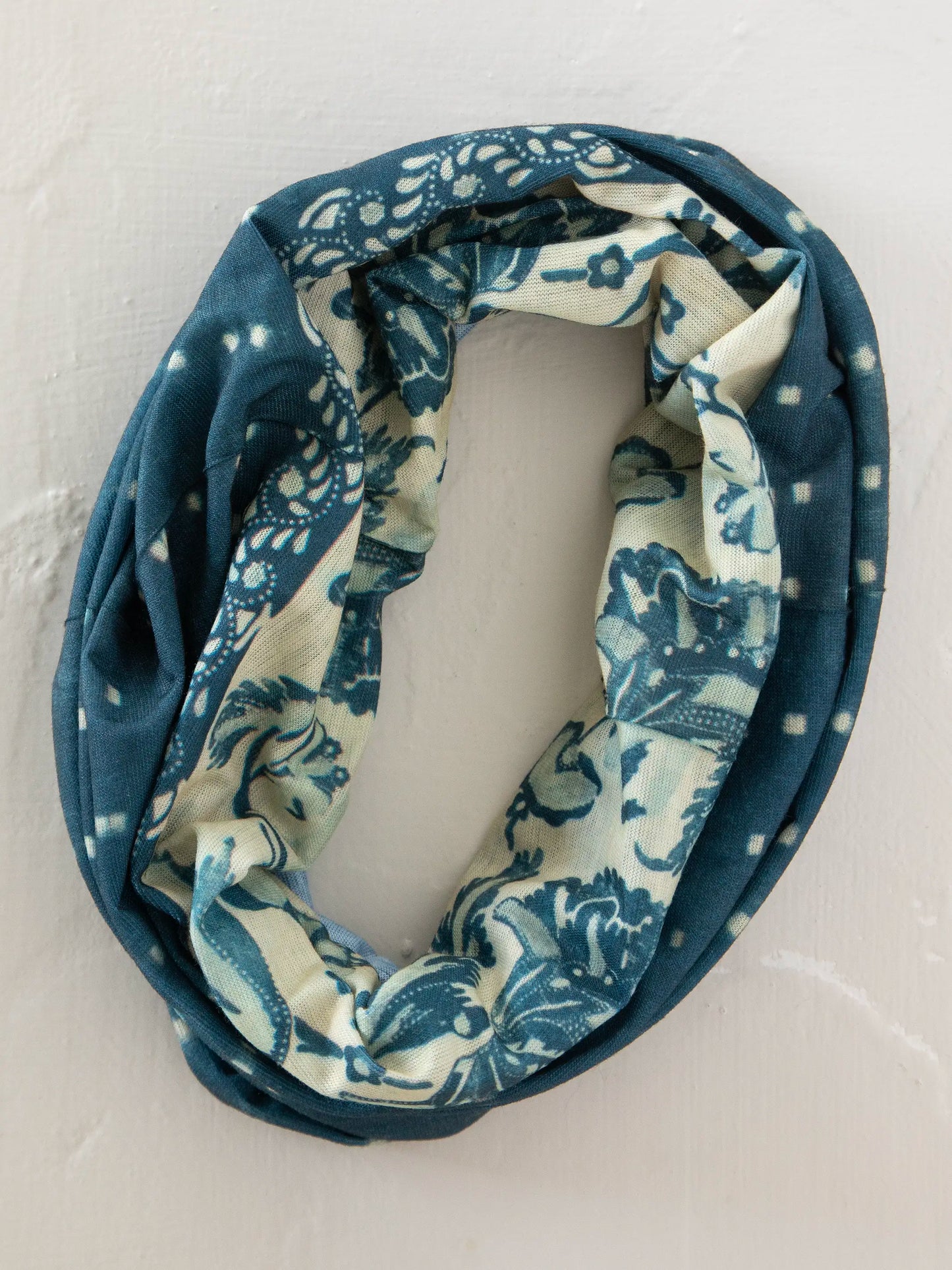 Full Boho BandeauÂ® Headband - Shibori Stripe Indigo