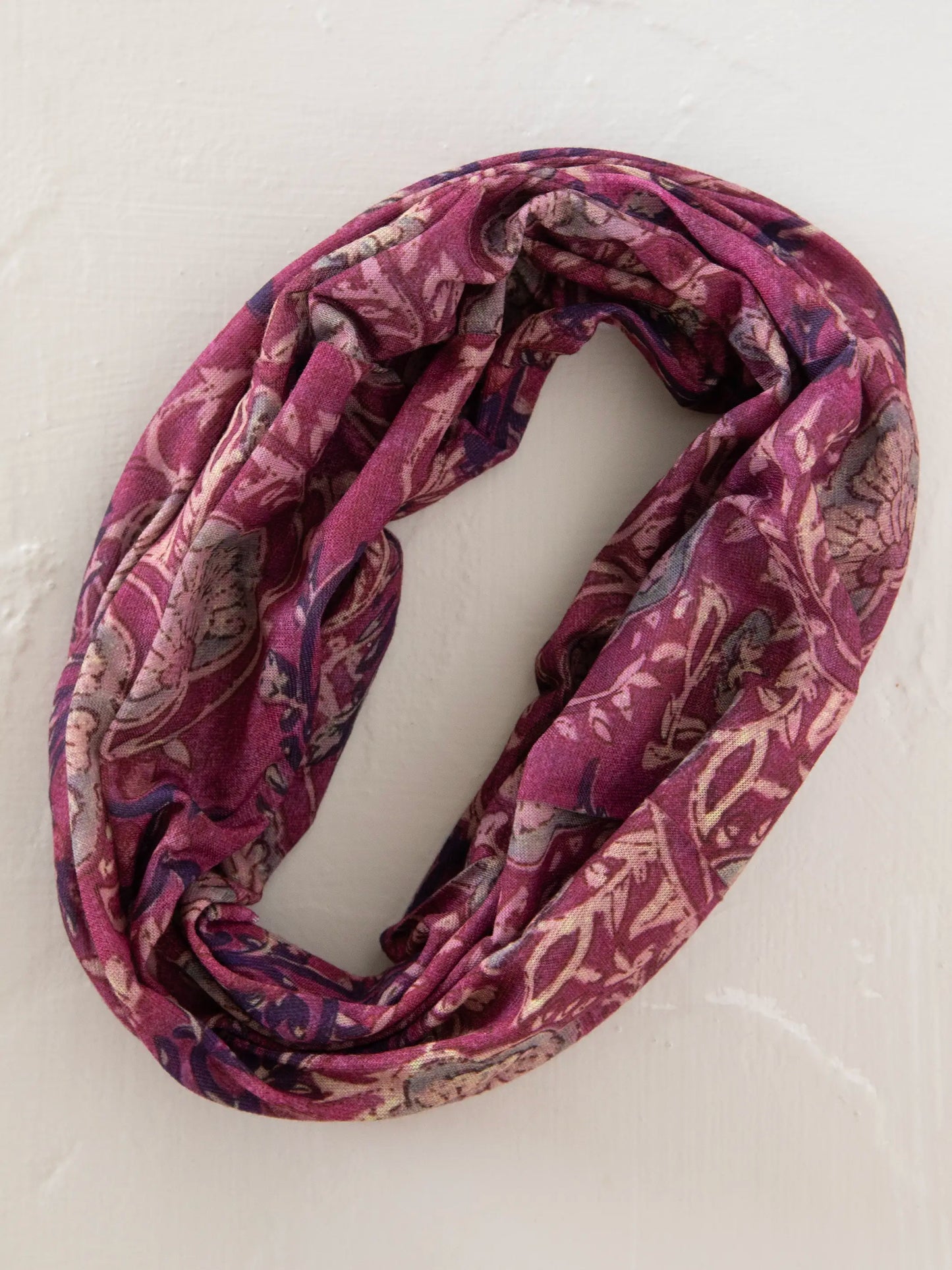 Full Boho BandeauÂ® Headband - Mauve India Vines