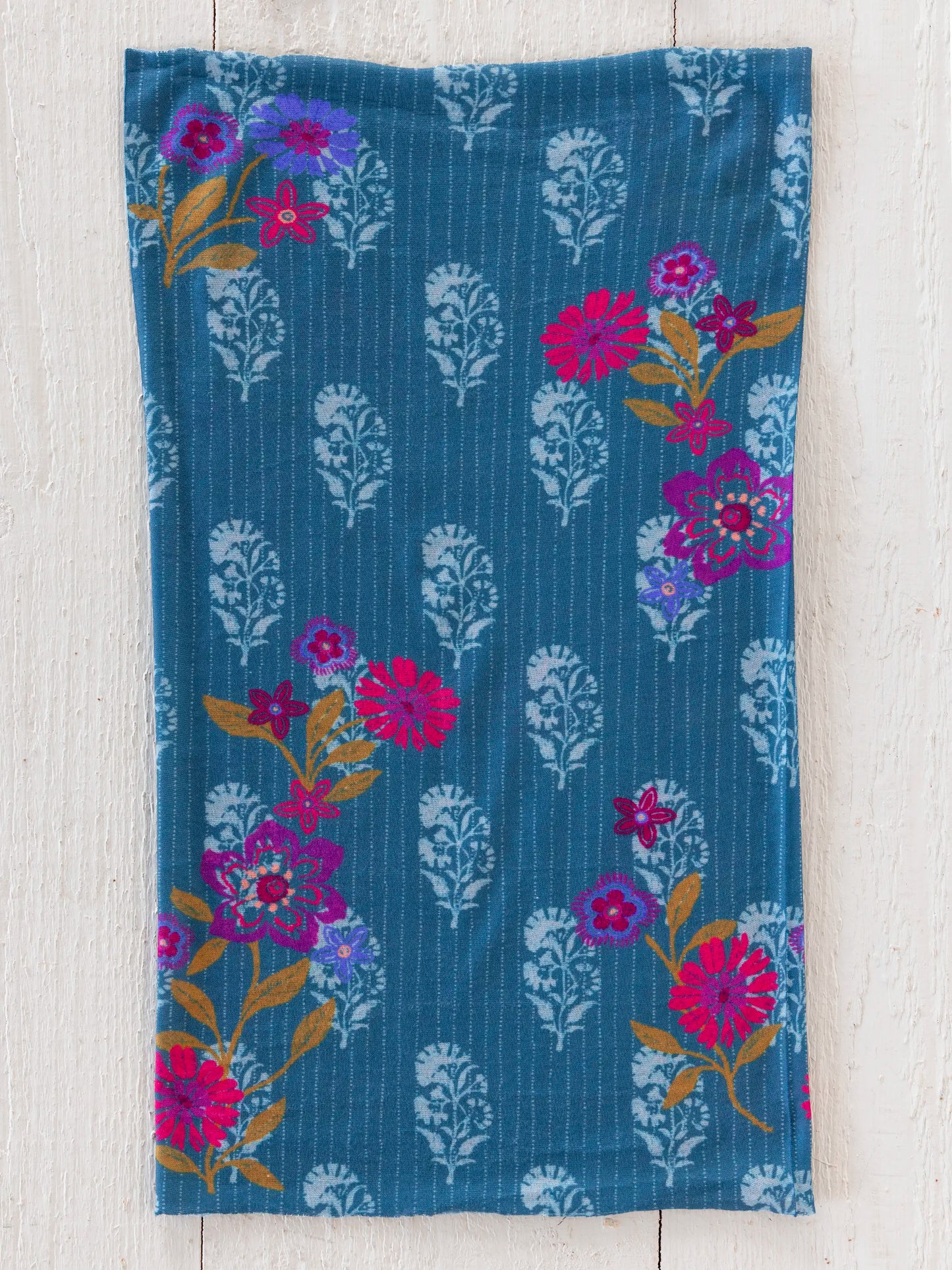 Full Boho BandeauÂ® Headband - Block Stamp Indigo