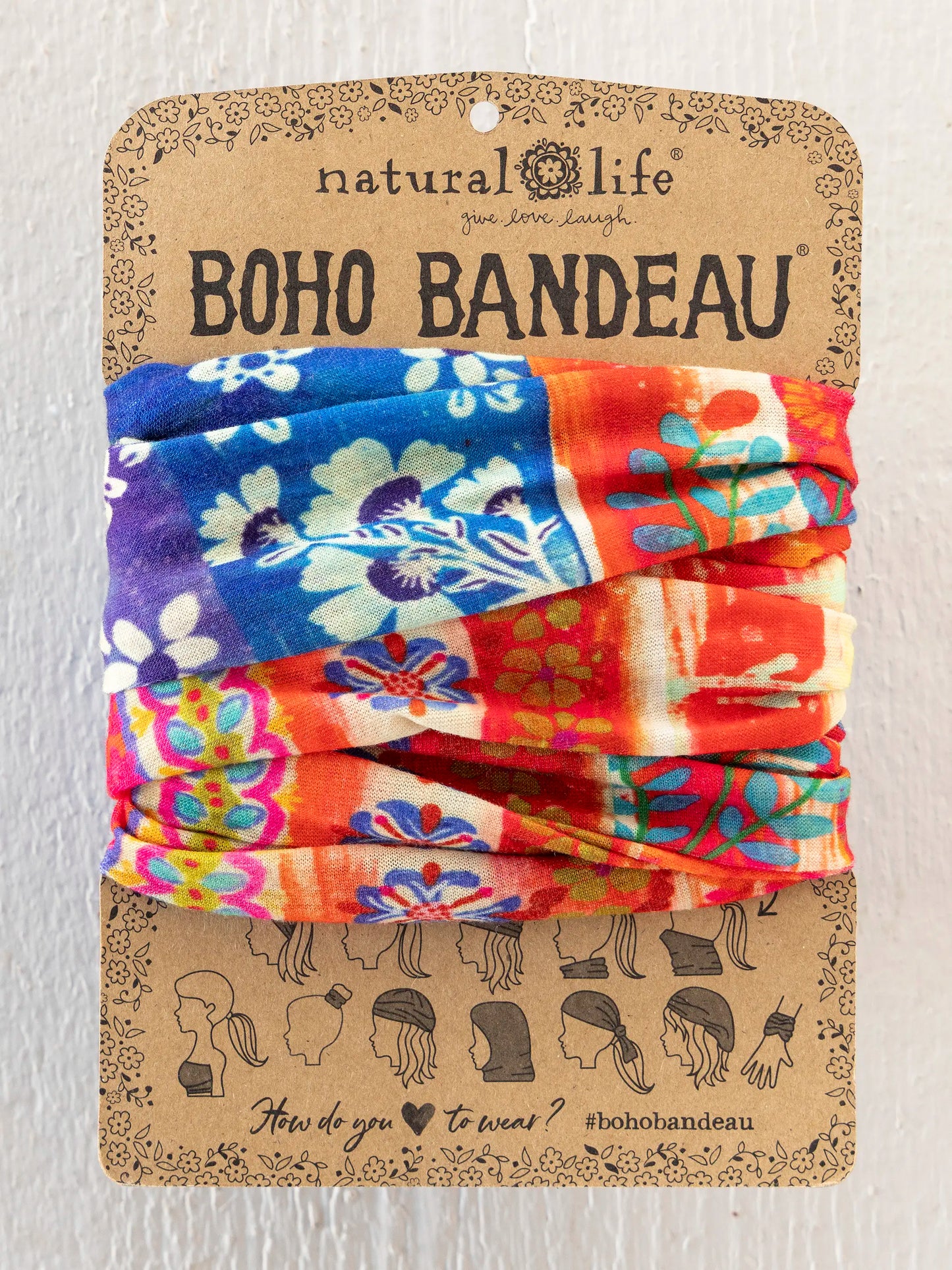 Full Boho BandeauÂ® Headband - American Flag