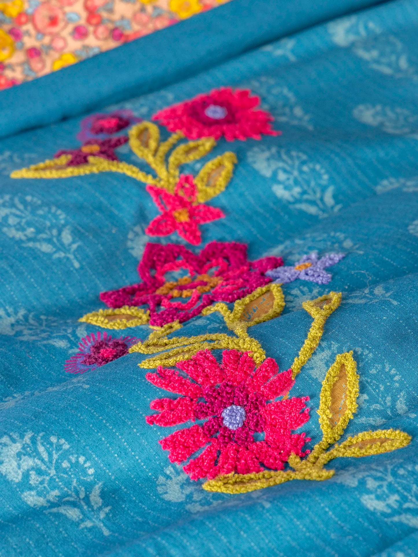 Catalina Cotton Shams, Set of 2 - Block Stamp Indigo