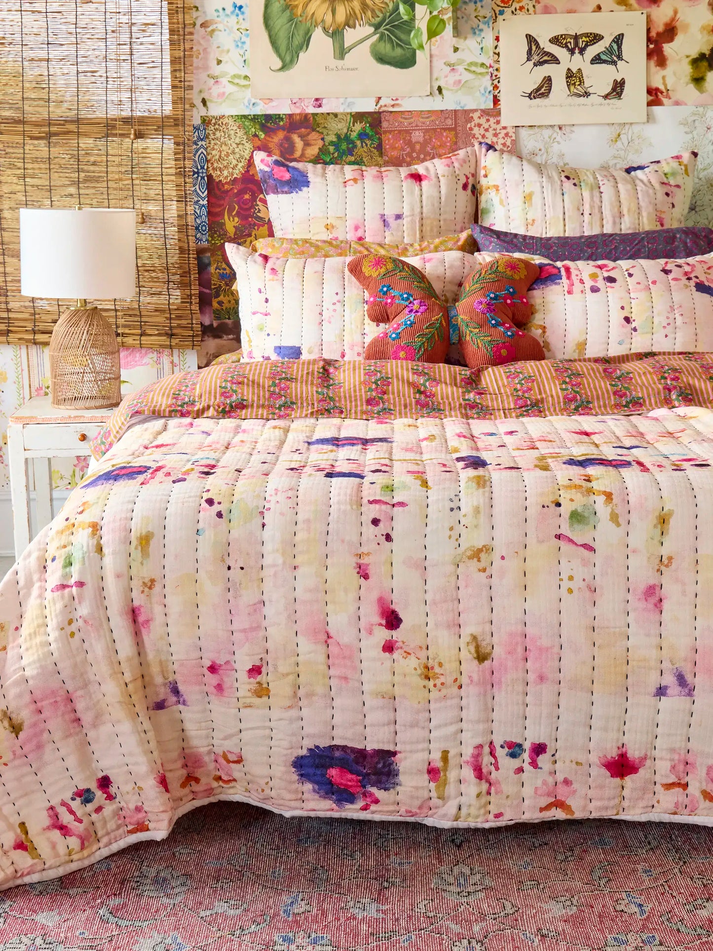 Gauze Shams, Set of 2 - Light Pink