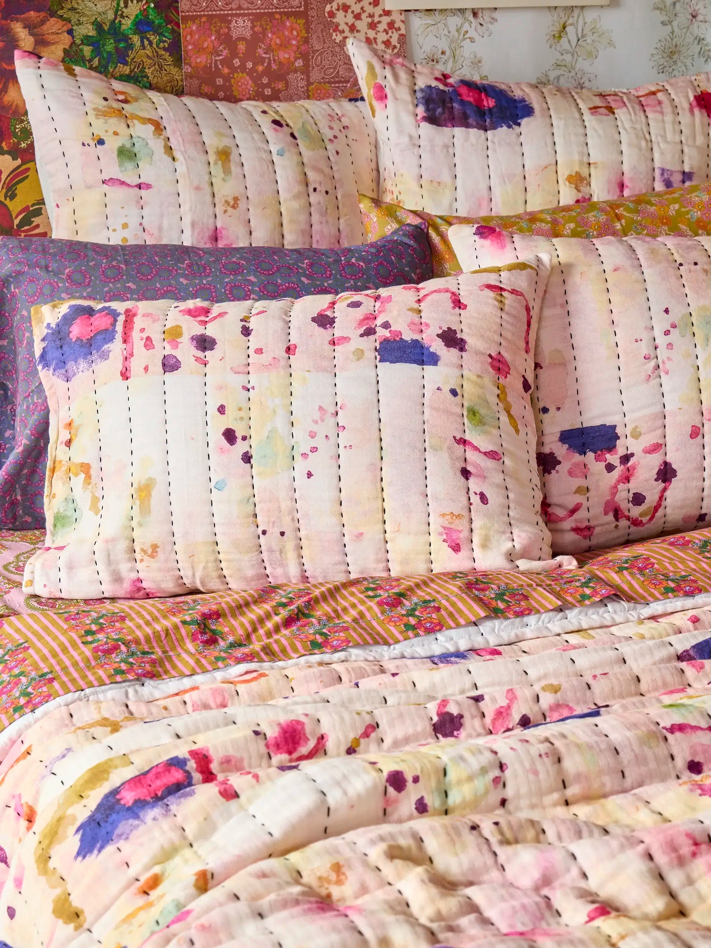 Gauze Quilt - Light Pink