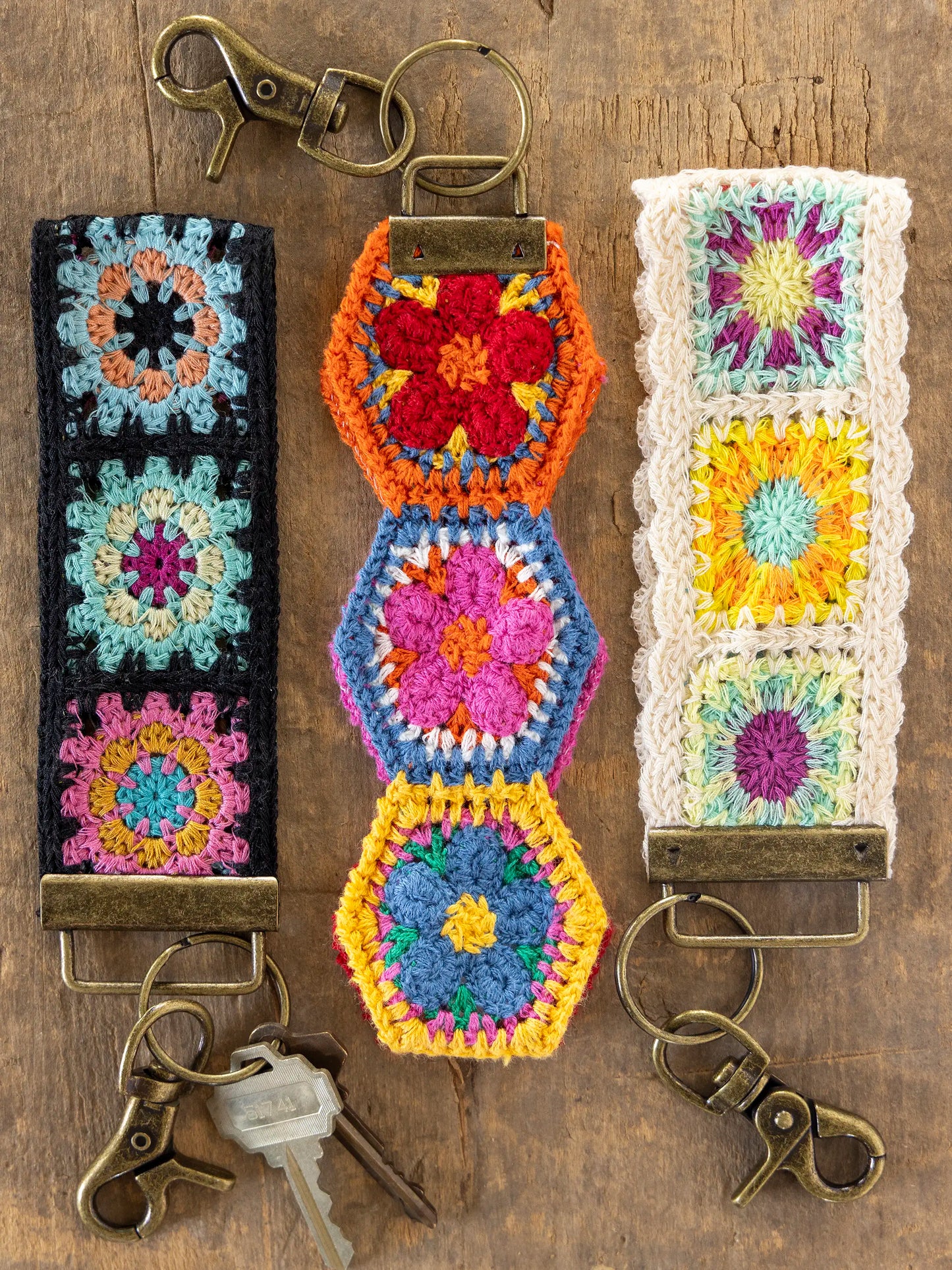 Crochet Key Fob - Cream