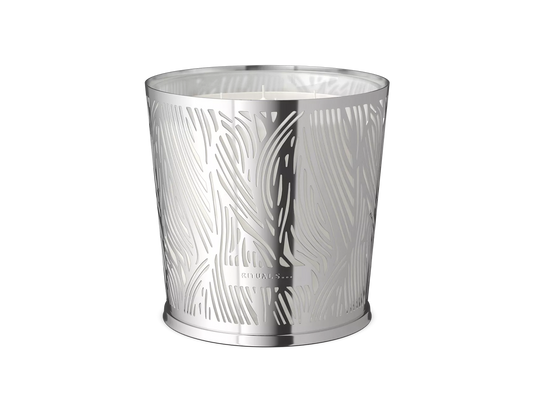 Savage Garden Candle & Metal Leaves Silver Sleeve 1600g