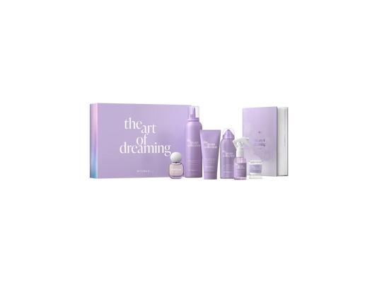 The Dream Collection Gift Set XL shower foam 250 ml, body cream 100 ml, body lotion mousse 150 ml, eau de parfum 15 ml, home fragrance 50 ml, scented candle 25 g, dream diary