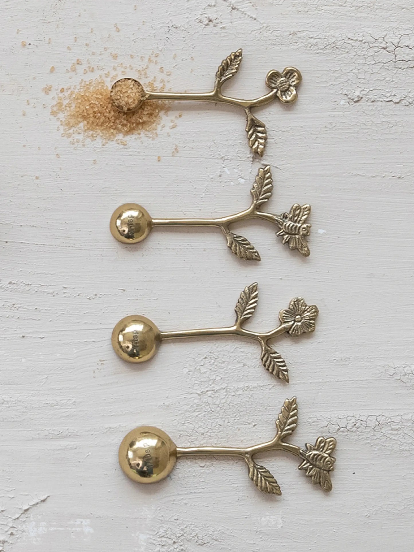 Flower Handle Measuring Spoons, Set of 4