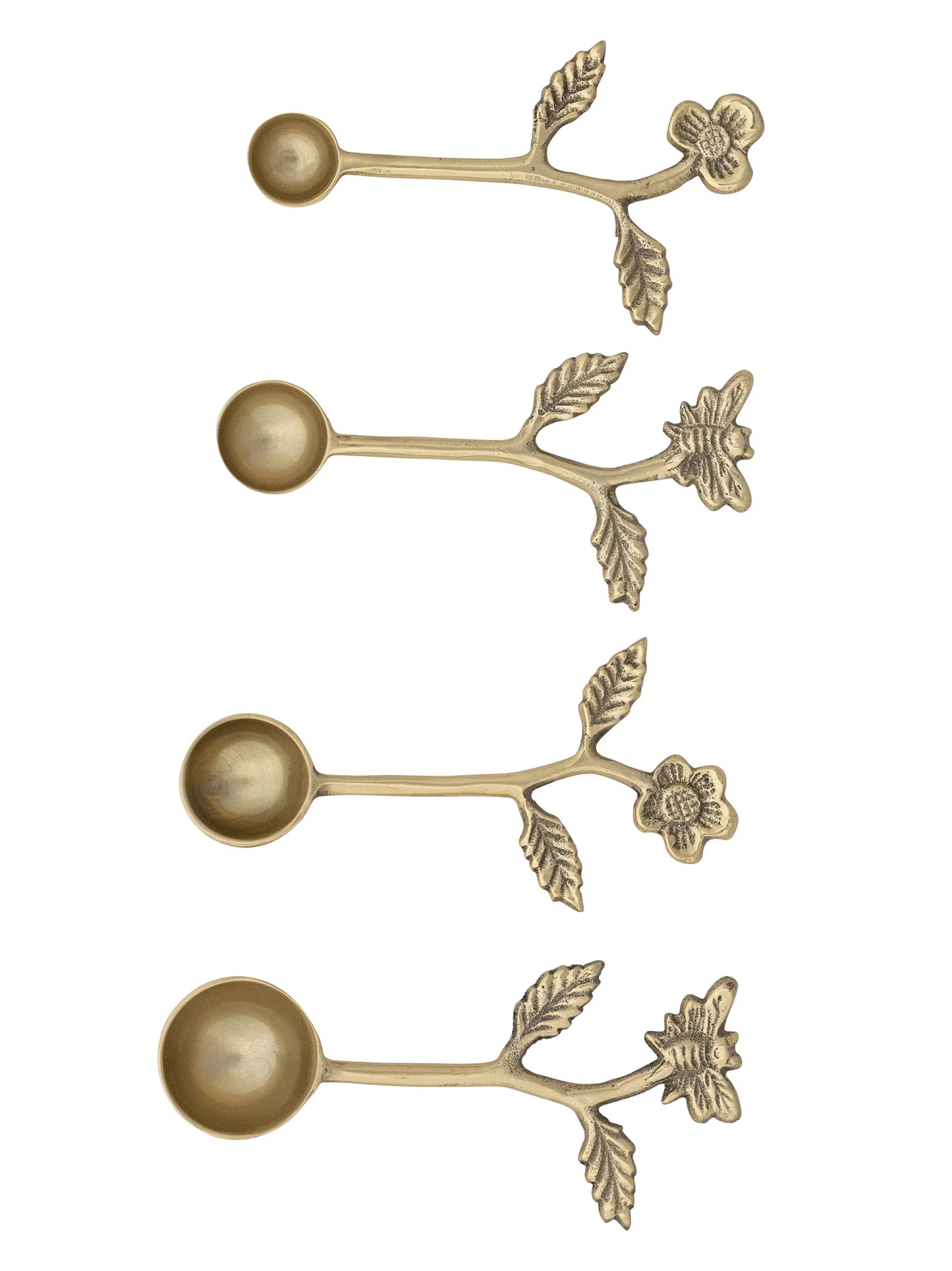 Flower Handle Measuring Spoons, Set of 4