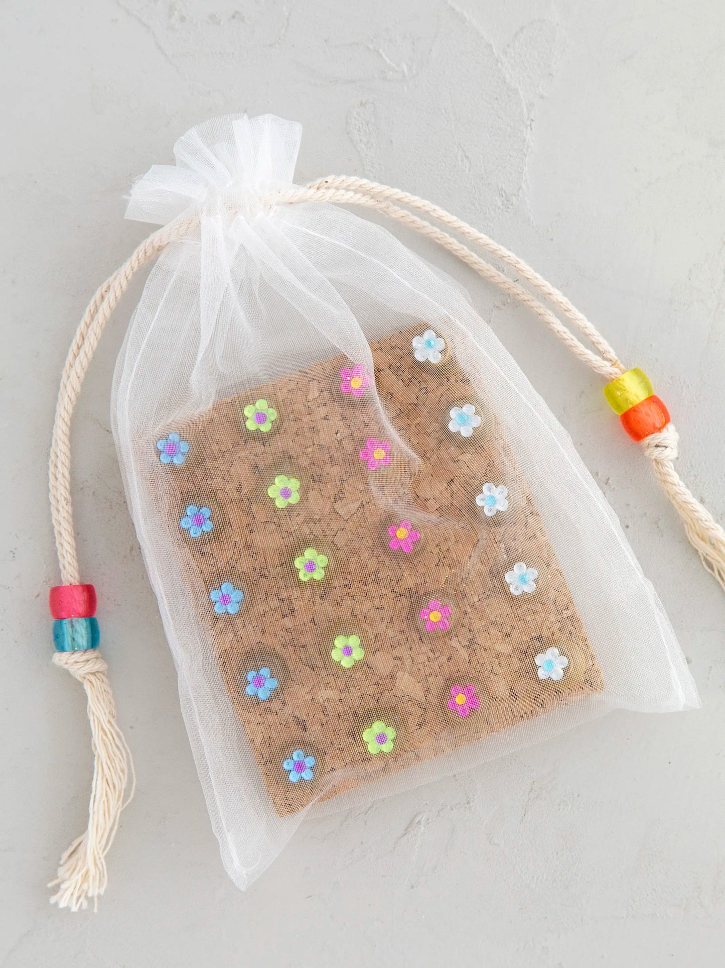 Rhinestone Flower Push Pin Set - Multicolored