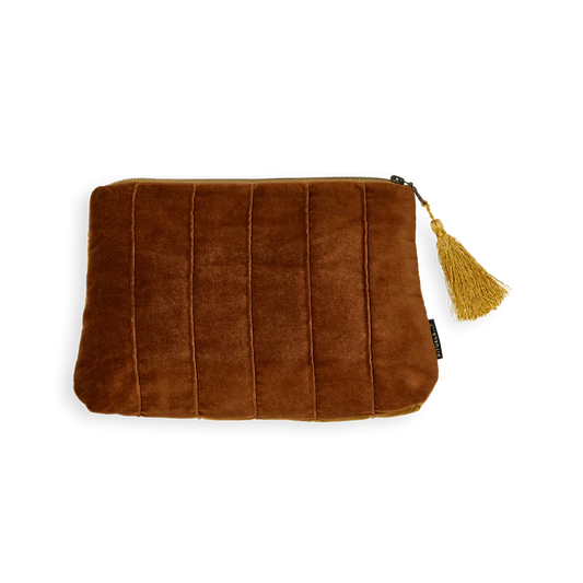 House of Rituals Vellore Collection Toiletry Bag cotton velvet pouch medium