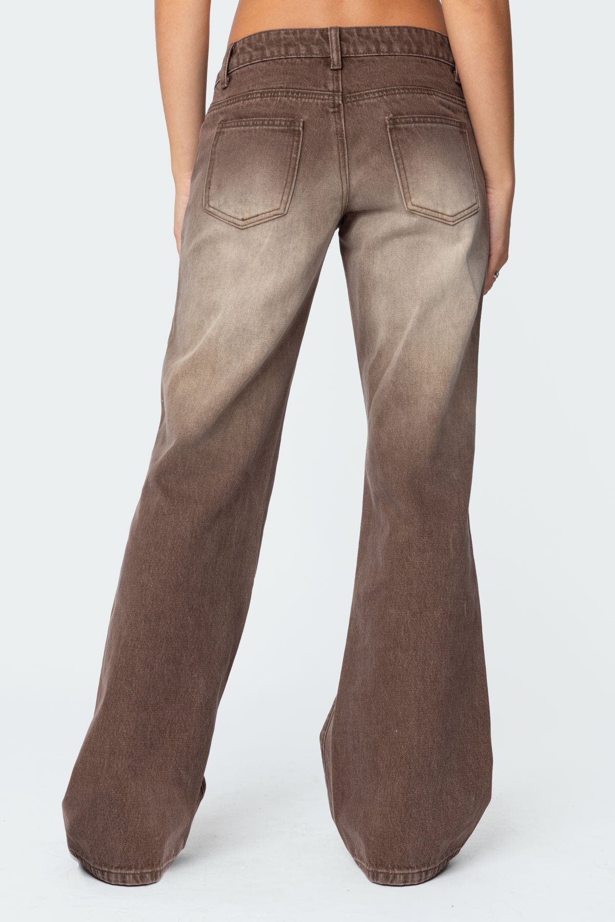 Alysse Washed Low Rise Baggy Jeans